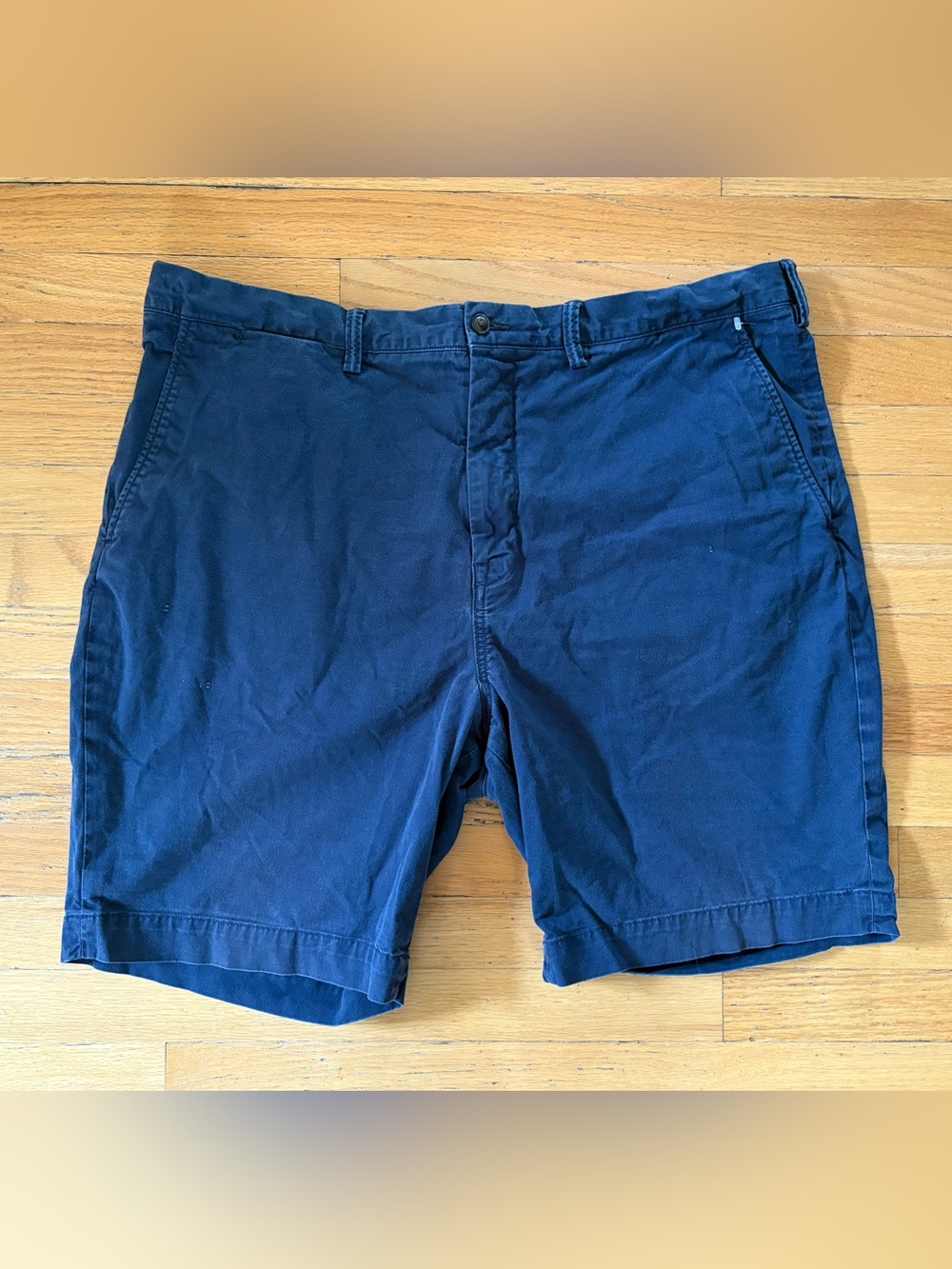Polo Ralph Lauren Stretch Classic Fit Chino Shorts - Navy Blue (Size 42)